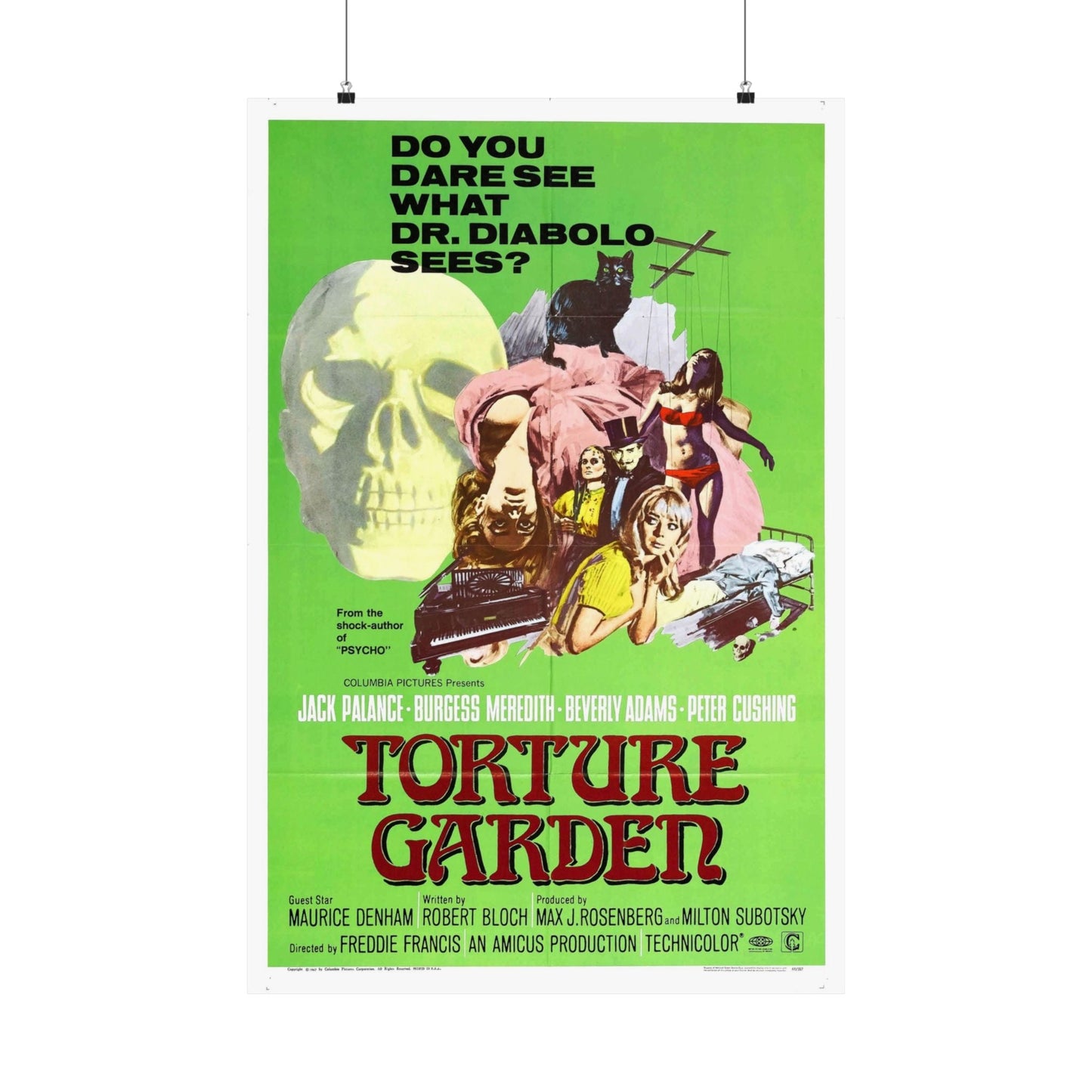 TORTURE GARDEN 1967 - Paper Movie Poster-24″ x 36″-The Sticker Space