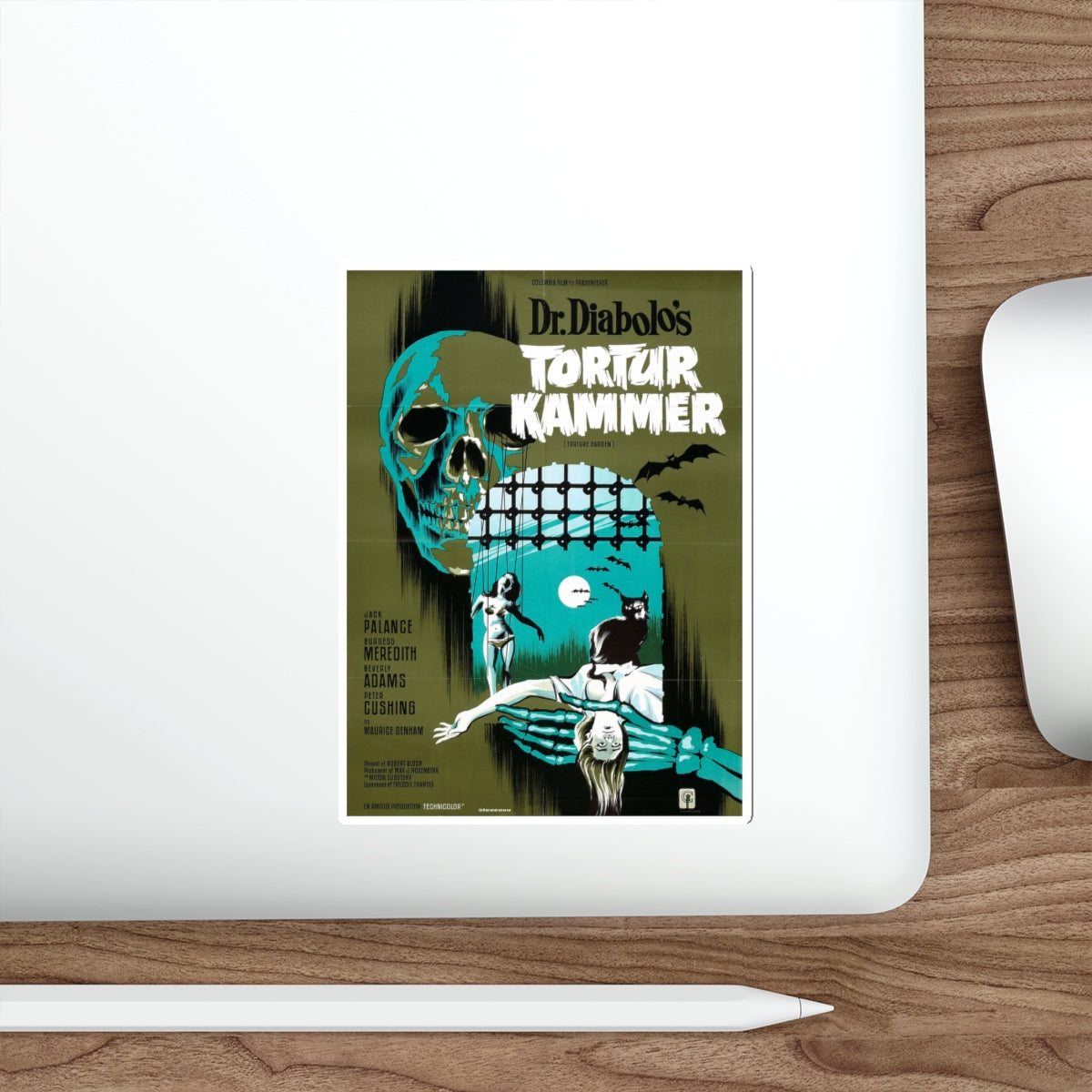 TORTURE GARDEN (2) 1967 Movie Poster STICKER Vinyl Die-Cut Decal-The Sticker Space