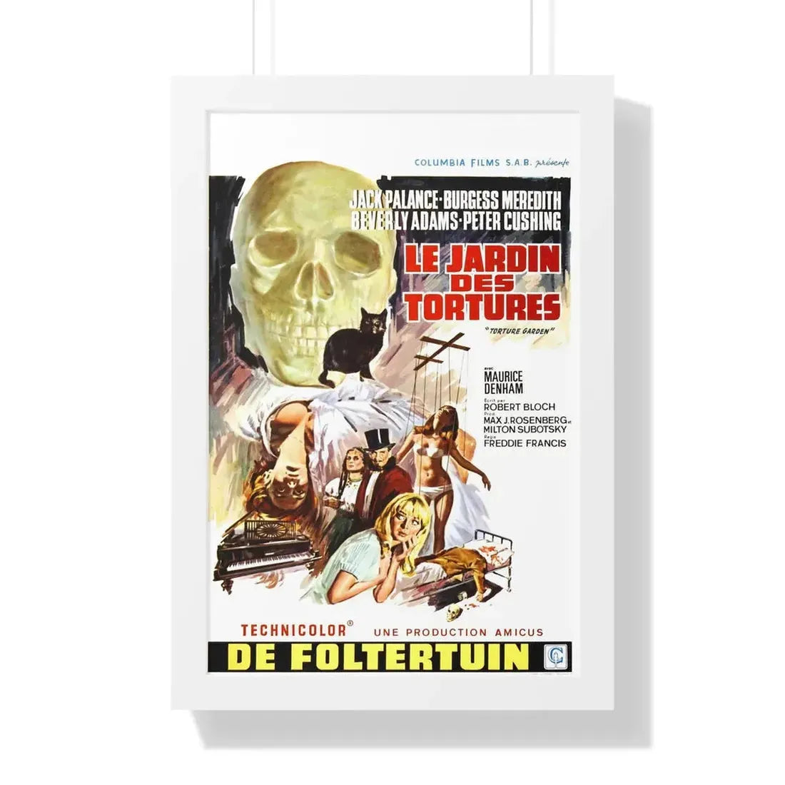 TORTURE GARDEN (BELGIAN) 1967 - Framed Movie Poster 16″ x 24″ White - The Sticker Space