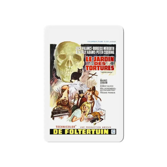 TORTURE GARDEN (BELGIAN) 1967 Movie Poster - Refrigerator Magnet 6 Inch - The Sticker Space