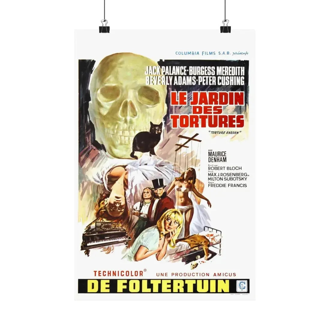 TORTURE GARDEN (BELGIAN) 1967 - Paper Movie Poster 12″ x 18″ Matte - The Sticker Space
