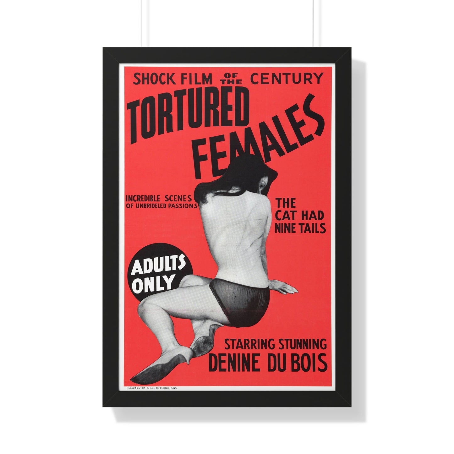 TORTURED FEMALES 1965 - Framed Movie Poster-20" x 30"-The Sticker Space