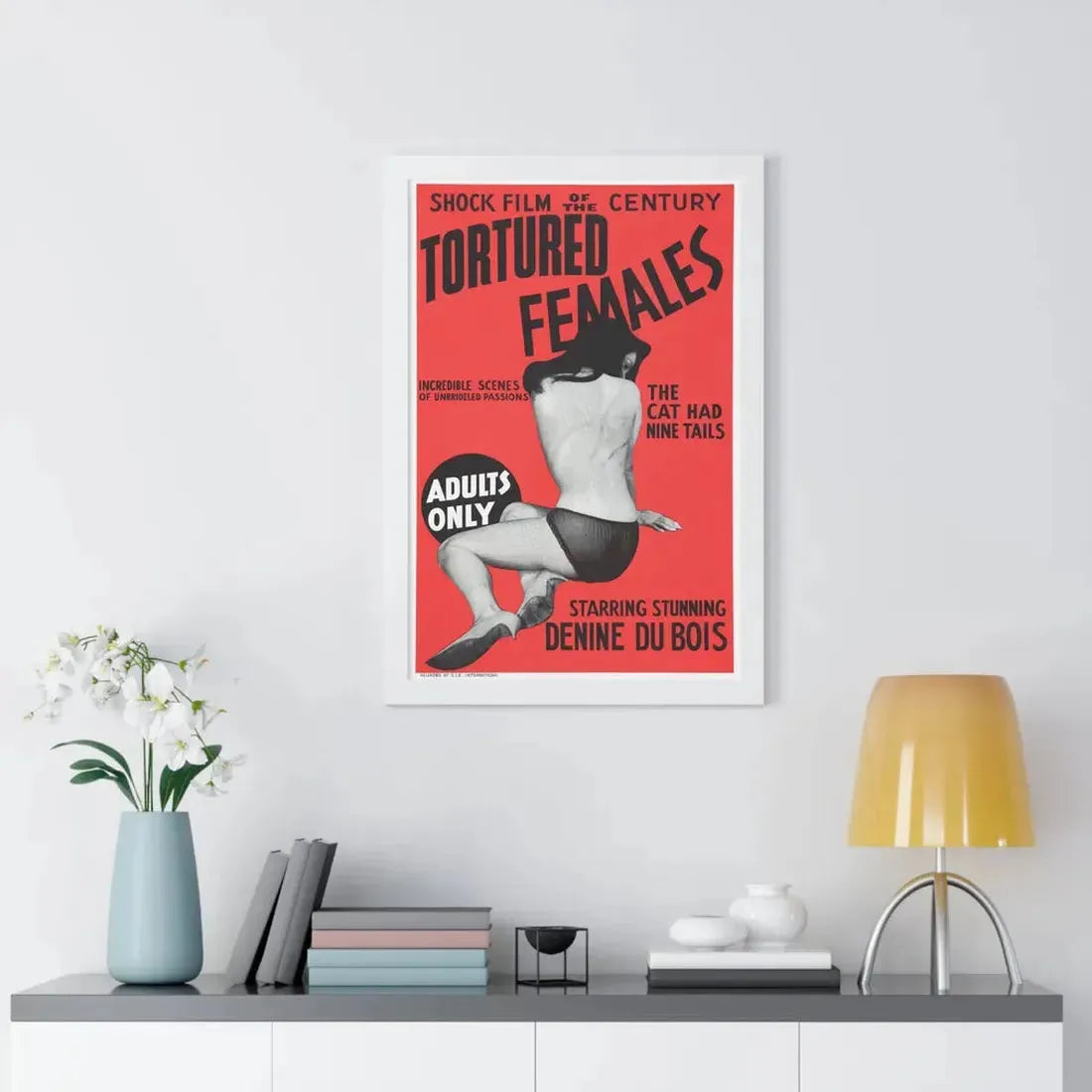 TORTURED FEMALES 1965 - Framed Movie Poster - The Sticker Space