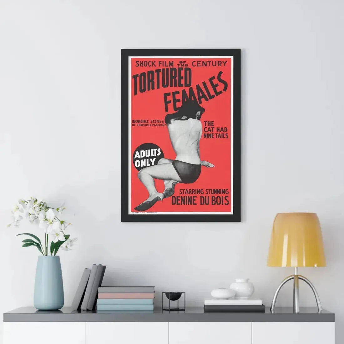 TORTURED FEMALES 1965 - Framed Movie Poster - The Sticker Space