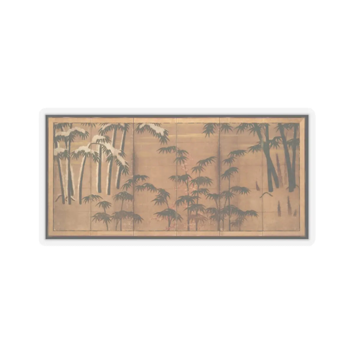 Tosa Mitsunobu - Bamboo in the Four Seasons - late 15th–early 16th century v2 - STICKER Vinyl Kiss-Cut Decal