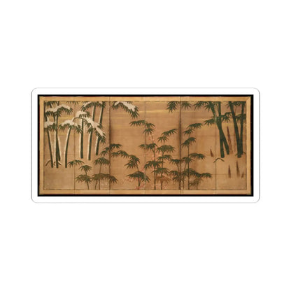 Tosa Mitsunobu - Bamboo in the Four Seasons - late 15th–early 16th century v2 - STICKER Vinyl Kiss-Cut Decal