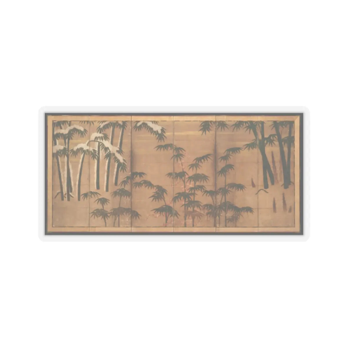 Tosa Mitsunobu - Bamboo in the Four Seasons - late 15th–early 16th century v2 - STICKER Vinyl Kiss-Cut Decal
