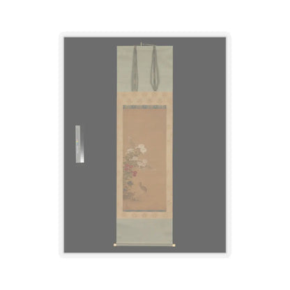 Tosa Mitsuoki - Quail and Autumn Flowers - late 17th century v2 - STICKER Vinyl Kiss-Cut Decal