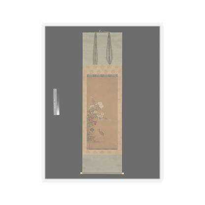 Tosa Mitsuoki - Quail and Autumn Flowers - late 17th century v2 - STICKER Vinyl Kiss-Cut Decal