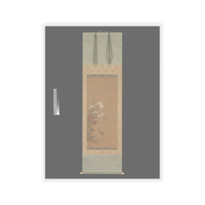 Tosa Mitsuoki - Quail and Autumn Flowers - late 17th century v2 - STICKER Vinyl Kiss-Cut Decal