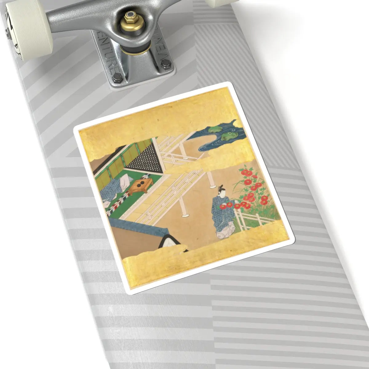 Tosa Mitsusada - The Tale of Genji (Genji Monogatari) - 17th century v13 - STICKER Vinyl Kiss-Cut Decal