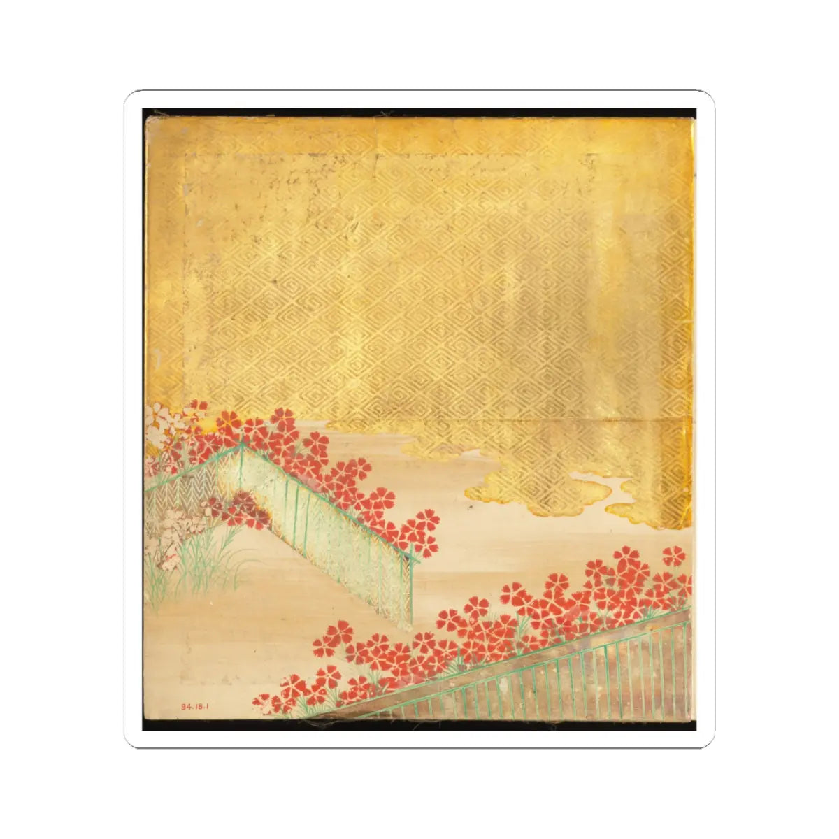 Tosa Mitsusada - The Tale of Genji (Genji Monogatari) - 17th century v2 - STICKER Vinyl Kiss-Cut Decal
