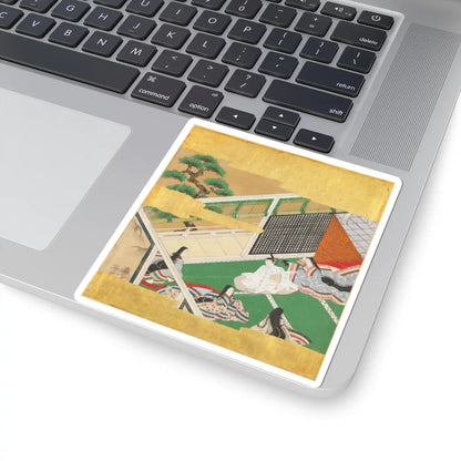 Tosa Mitsusada - The Tale of Genji (Genji Monogatari) - 17th century v23 - STICKER Vinyl Kiss-Cut Decal