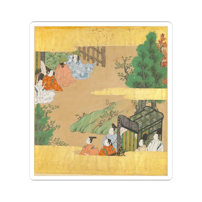 Tosa Mitsusada - The Tale of Genji (Genji Monogatari) - 17th century v31 - STICKER Vinyl Kiss-Cut Decal