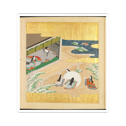 Tosa Mitsusada - The Tale of Genji (Genji Monogatari) - 17th century v33 - STICKER Vinyl Kiss-Cut Decal