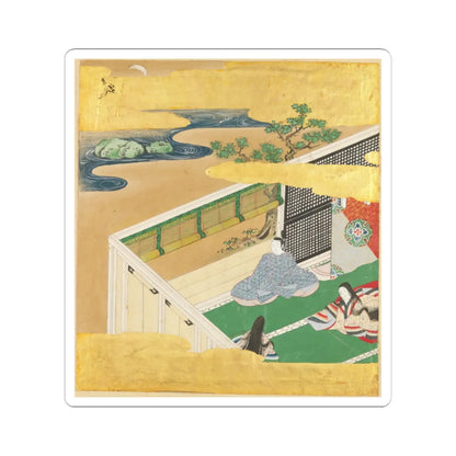 Tosa Mitsusada - The Tale of Genji (Genji Monogatari) - 17th century v41 - STICKER Vinyl Kiss-Cut Decal