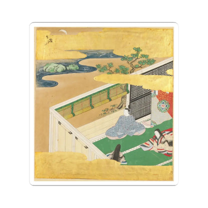 Tosa Mitsusada - The Tale of Genji (Genji Monogatari) - 17th century v41 - STICKER Vinyl Kiss-Cut Decal