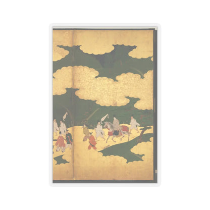 Tosa Mitsuyoshi - “An Imperial Excursion” (Miyuki), “A Boat Cast Adrift” (Ukifune), and “The Barrier Gate” - mid-16th–early 17th century v7 - STICKER Vinyl Kiss-Cut Decal