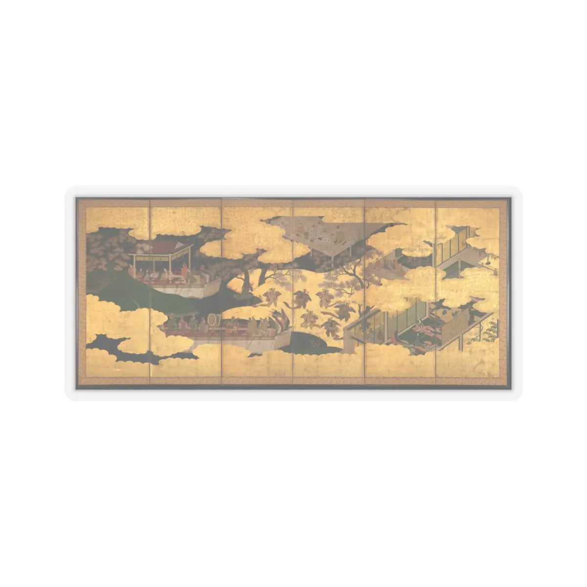 Tosa Mitsuyoshi - “Butterflies” - late 16th–early 17th century v1 - STICKER Vinyl Kiss-Cut Decal