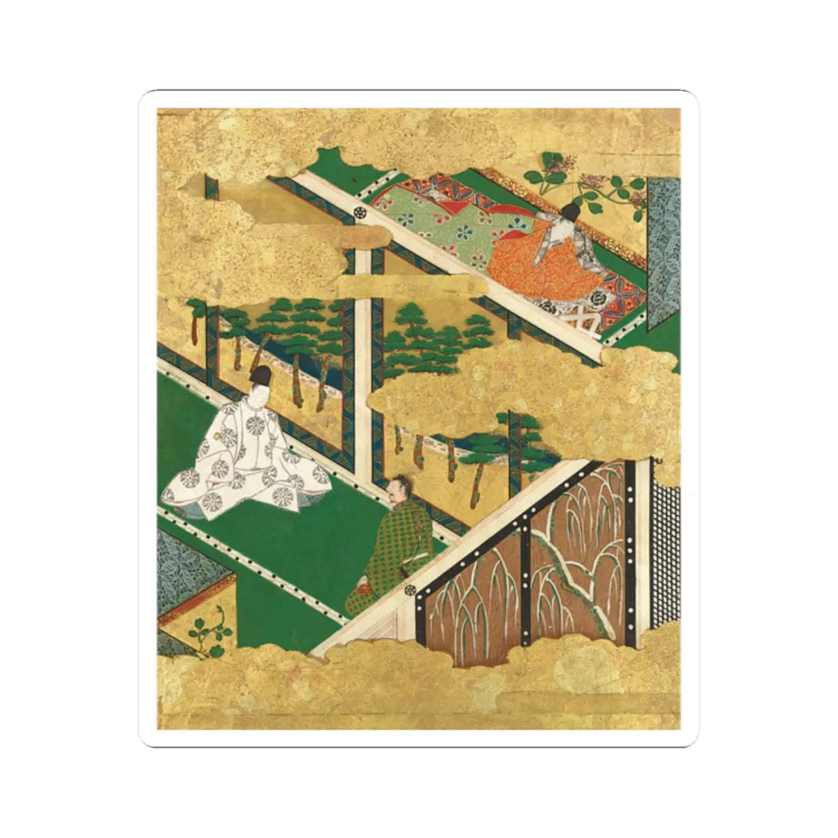 Tosa Mitsuyoshi - “The Oak Tree” - late 16th–early 17th century v1 - STICKER Vinyl Kiss-Cut Decal