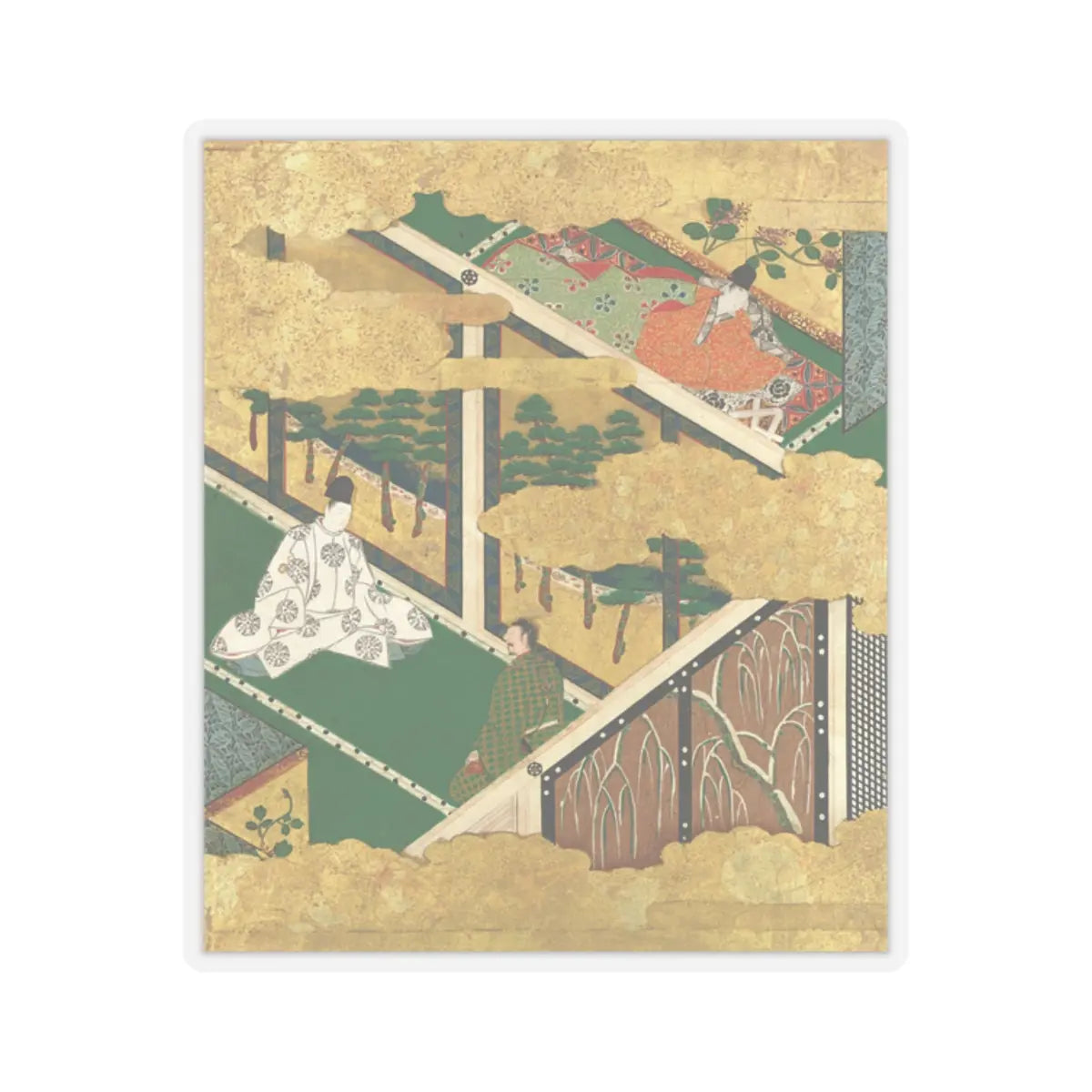 Tosa Mitsuyoshi - “The Oak Tree” - late 16th–early 17th century v1 - STICKER Vinyl Kiss-Cut Decal