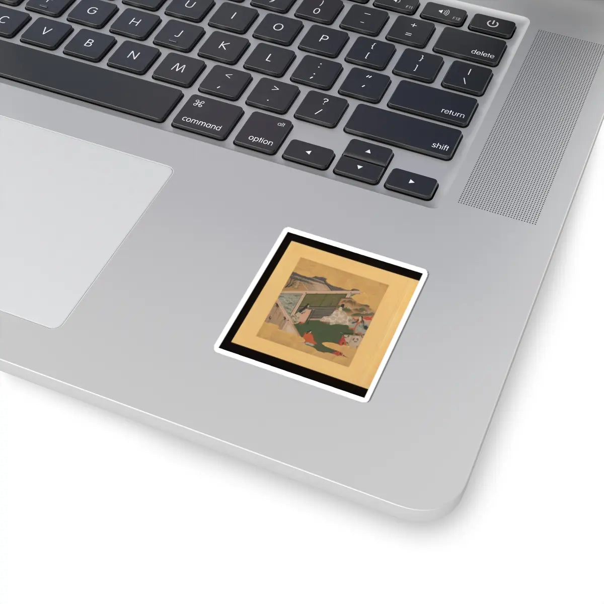 Tosa School - Scenes and Calligraphic Excerpts from The Tale of Genji - early 17th century v5 - STICKER Vinyl Kiss-Cut Decal