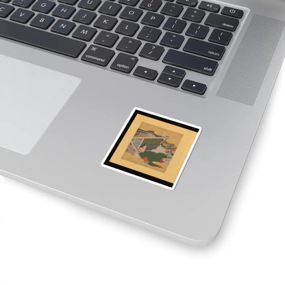 Tosa School - Scenes and Calligraphic Excerpts from The Tale of Genji - early 17th century v5 - STICKER Vinyl Kiss-Cut Decal