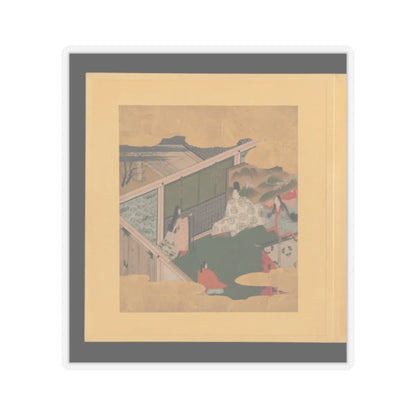 Tosa School - Scenes and Calligraphic Excerpts from The Tale of Genji - early 17th century v5 - STICKER Vinyl Kiss-Cut Decal