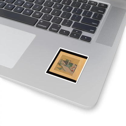 Tosa School - Scenes and Calligraphic Excerpts from The Tale of Genji - early 17th century v75 - STICKER Vinyl Kiss-Cut Decal