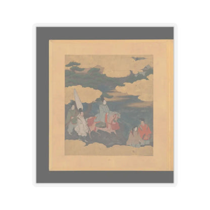 Tosa School - Scenes and Calligraphic Excerpts from The Tale of Genji - early 17th century v85 - STICKER Vinyl Kiss-Cut Decal