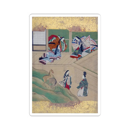Tosa School - Scenes from Tales of Ise (Ise monogatari) - late 18th century - STICKER Vinyl Kiss-Cut Decal