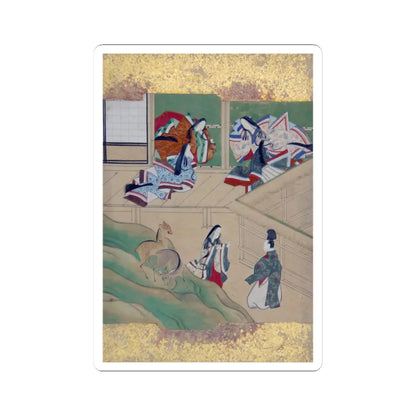 Tosa School - Scenes from Tales of Ise (Ise monogatari) - late 18th century - STICKER Vinyl Kiss-Cut Decal