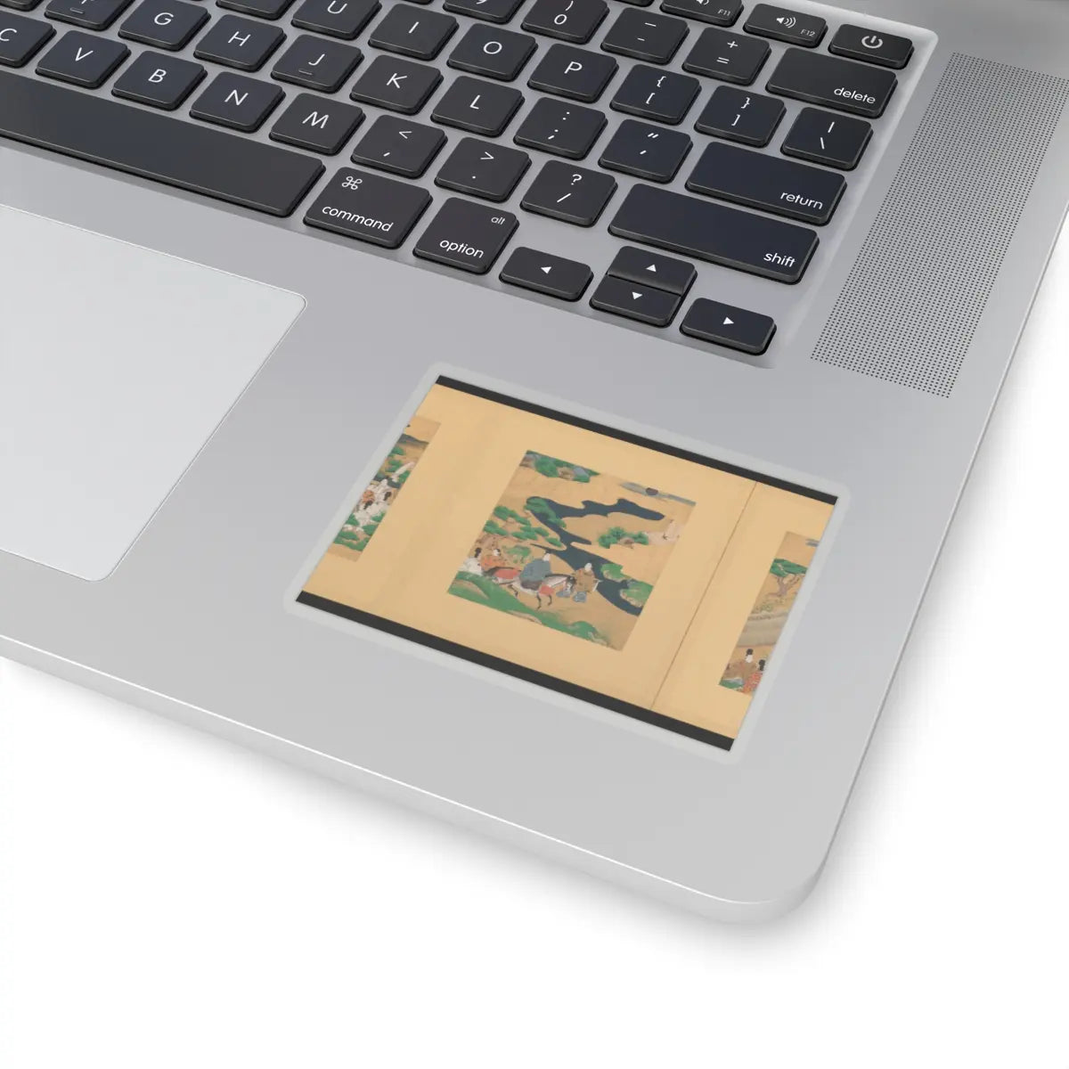 Tosa School - Scenes from The Tale of Genji - early 17th century v13 - STICKER Vinyl Kiss-Cut Decal