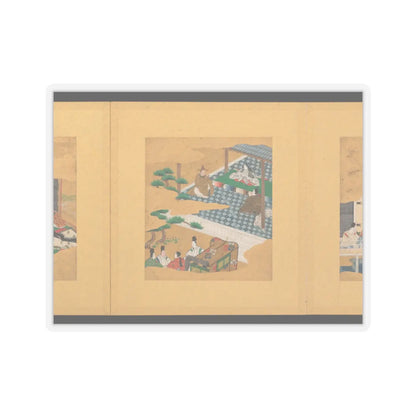 Tosa School - Scenes from The Tale of Genji - early 17th century v2 - STICKER Vinyl Kiss-Cut Decal