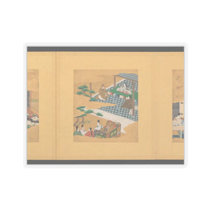 Tosa School - Scenes from The Tale of Genji - early 17th century v2 - STICKER Vinyl Kiss-Cut Decal