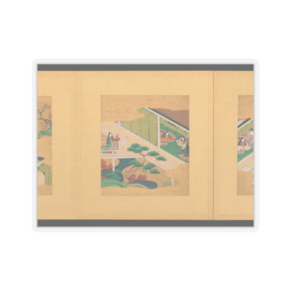 Tosa School - Scenes from The Tale of Genji - early 17th century v21 - STICKER Vinyl Kiss-Cut Decal