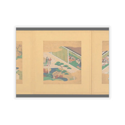 Tosa School - Scenes from The Tale of Genji - early 17th century v21 - STICKER Vinyl Kiss-Cut Decal