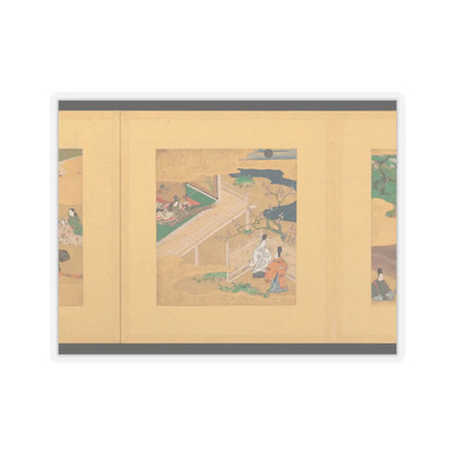Tosa School - Scenes from The Tale of Genji - early 17th century v6 - STICKER Vinyl Kiss-Cut Decal