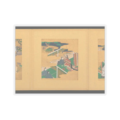 Tosa School - Scenes from The Tale of Genji - early 17th century v9 - STICKER Vinyl Kiss-Cut Decal