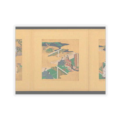 Tosa School - Scenes from The Tale of Genji - early 17th century v9 - STICKER Vinyl Kiss-Cut Decal