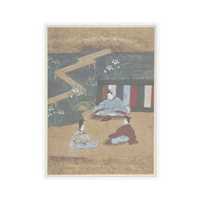 Tosa School - Scenes from the Tales of Ise (Ise monogatari) - late 18th century v1 - STICKER Vinyl Kiss-Cut Decal