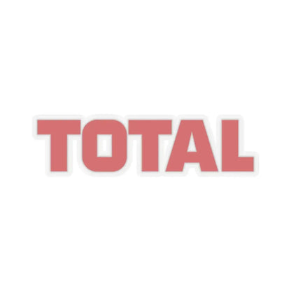 Total (old) (Logo) STICKER Vinyl Kiss-Cut Decal 2 Inch Transparent - The Sticker Space