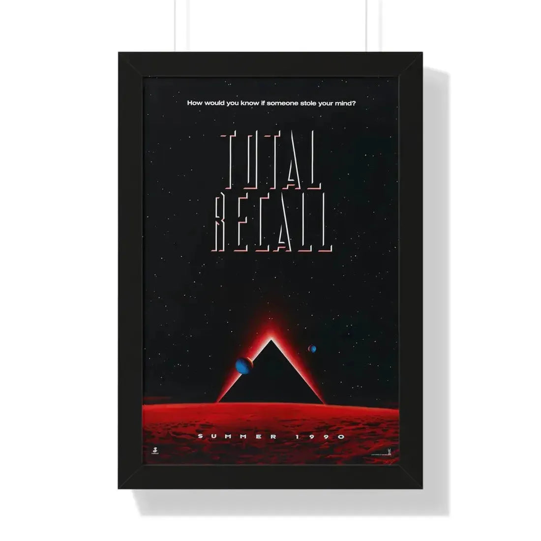 TOTAL RECALL 1990 - Framed Movie Poster 16″ x 24″ Black - The Sticker Space
