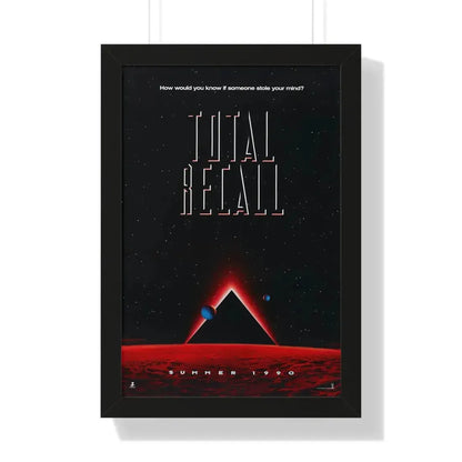 TOTAL RECALL 1990 - Framed Movie Poster 16″ x 24″ Black - The Sticker Space