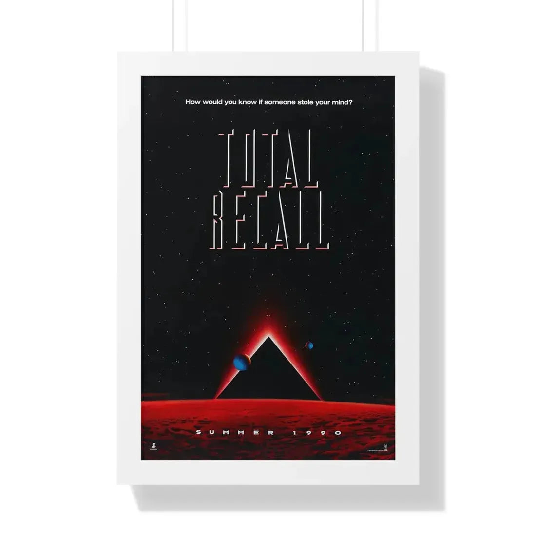 TOTAL RECALL 1990 - Framed Movie Poster 16″ x 24″ White - The Sticker Space