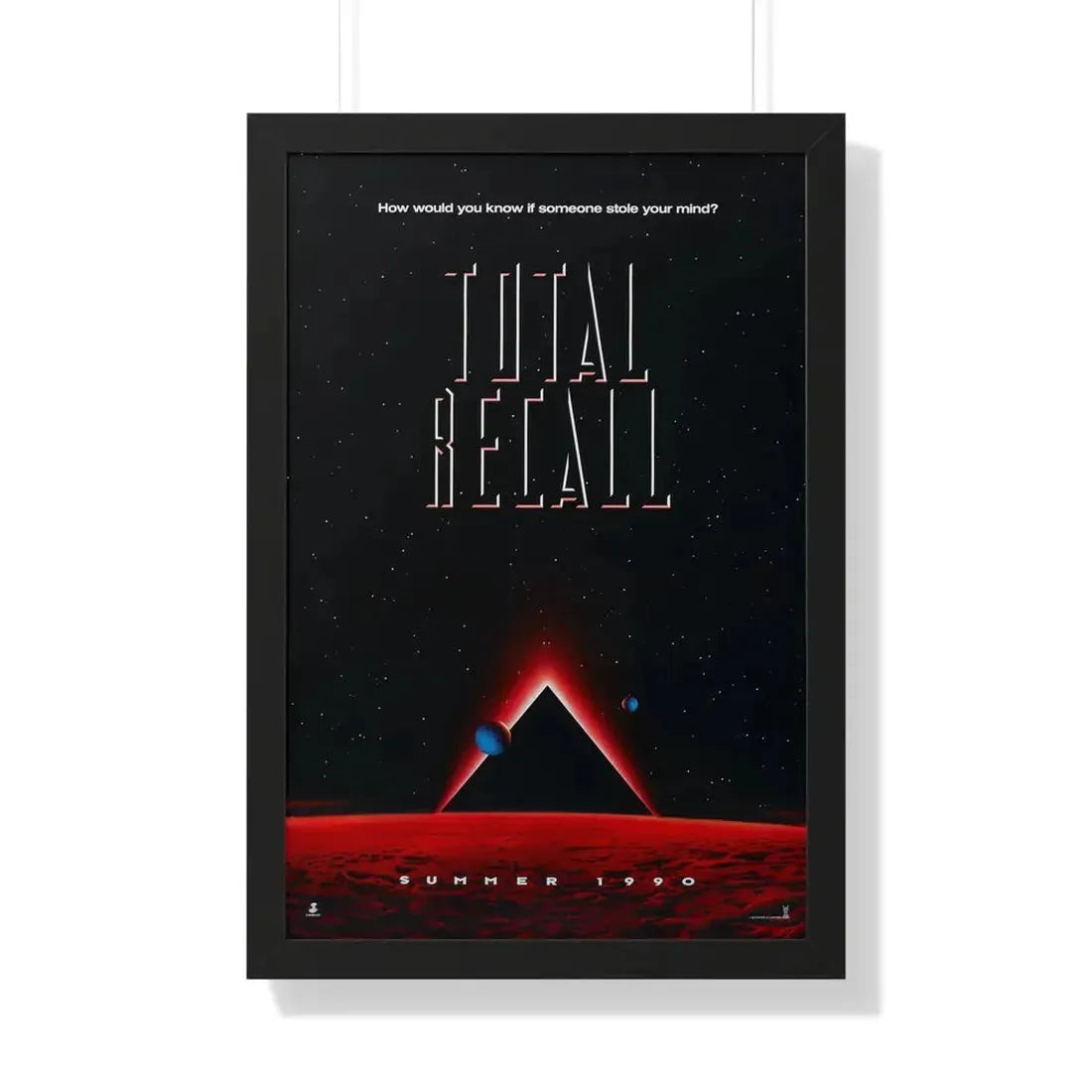 TOTAL RECALL 1990 - Framed Movie Poster 20" x 30" Black - The Sticker Space