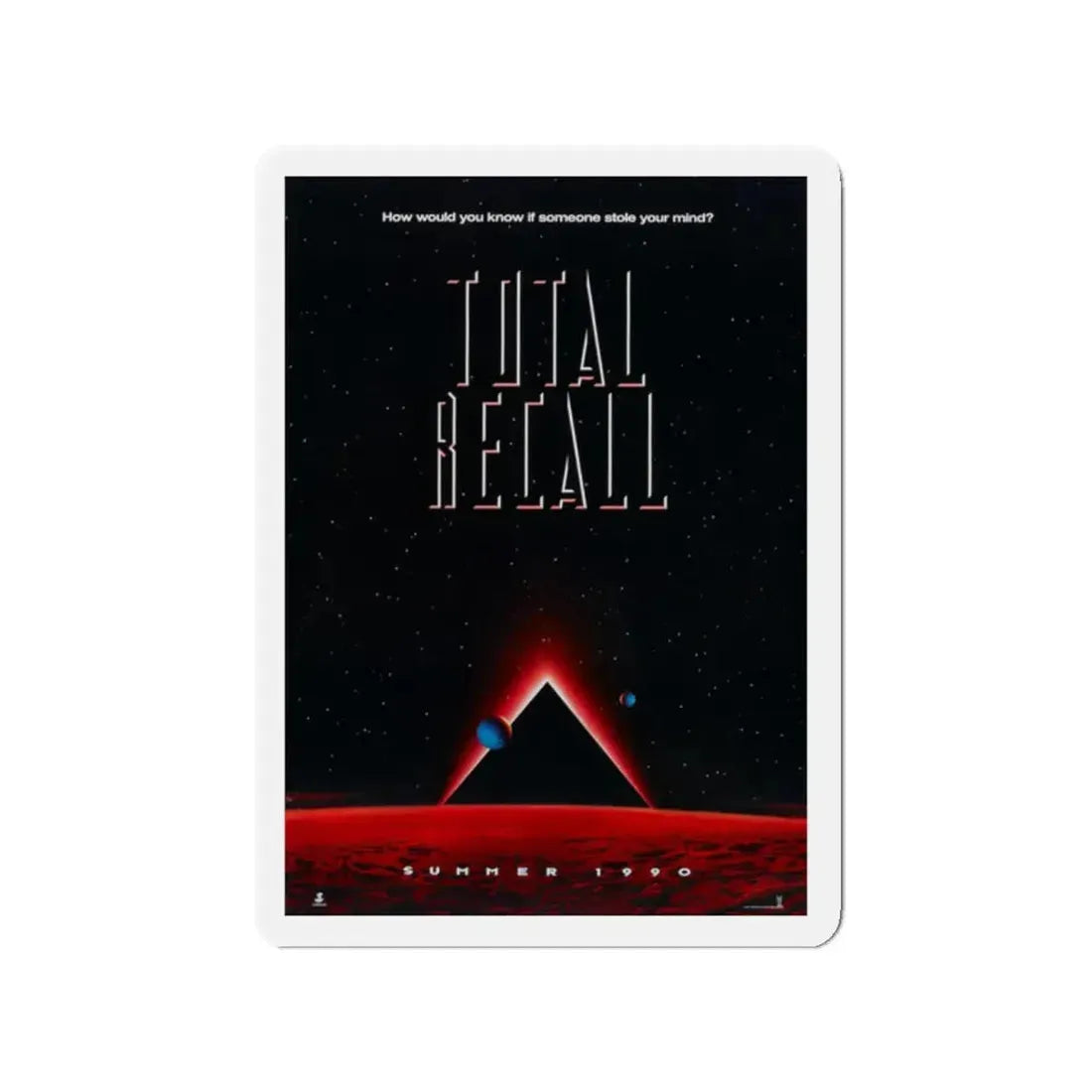 TOTAL RECALL 1990 Movie Poster - Refrigerator Magnet 2 Inch Die-Cut - The Sticker Space