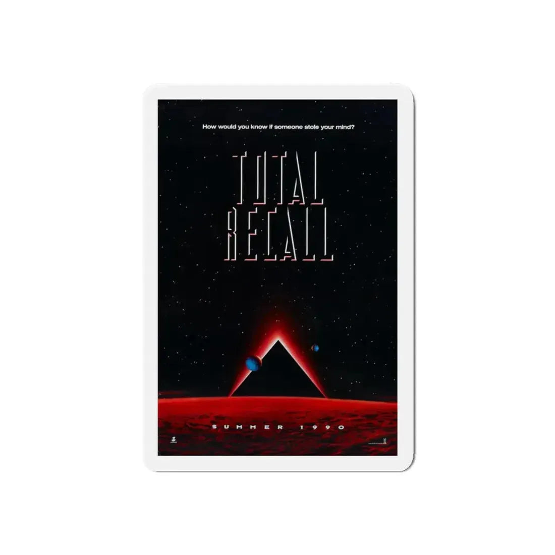 TOTAL RECALL 1990 Movie Poster - Refrigerator Magnet 6 Inch Die-Cut - The Sticker Space