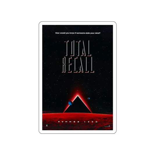 TOTAL RECALL 1990 Movie Poster STICKER Vinyl Die-Cut Decal 2 Inch - The Sticker Space