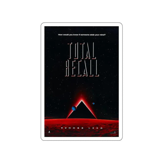 TOTAL RECALL 1990 Movie Poster STICKER Vinyl Die-Cut Decal 2 Inch - The Sticker Space